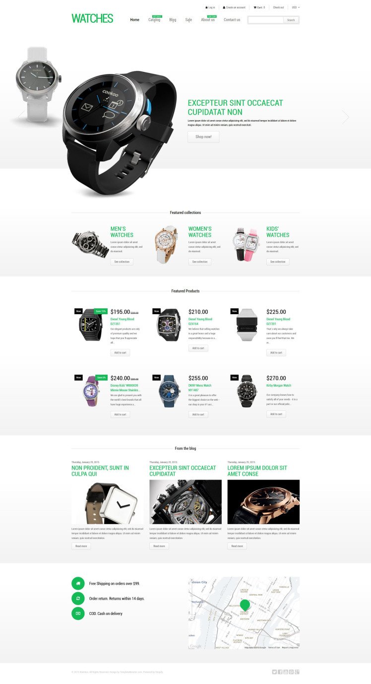 Stylish Watches Shopify Theme