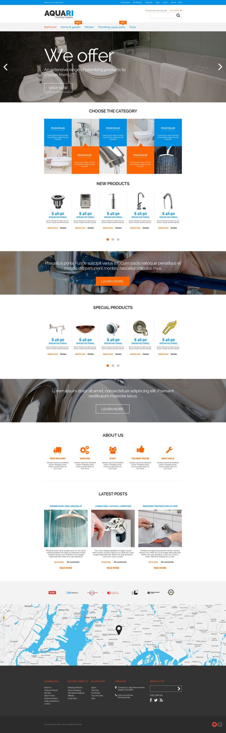 Plumbing Solutions Magento Themes