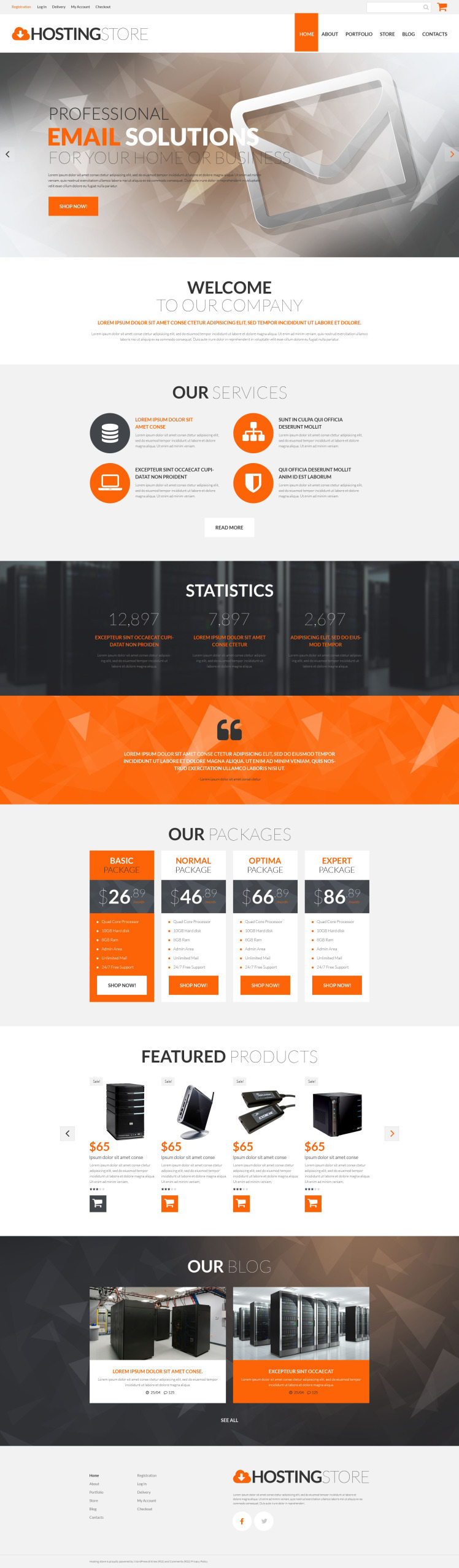 Hosting Business WooCommerce Theme