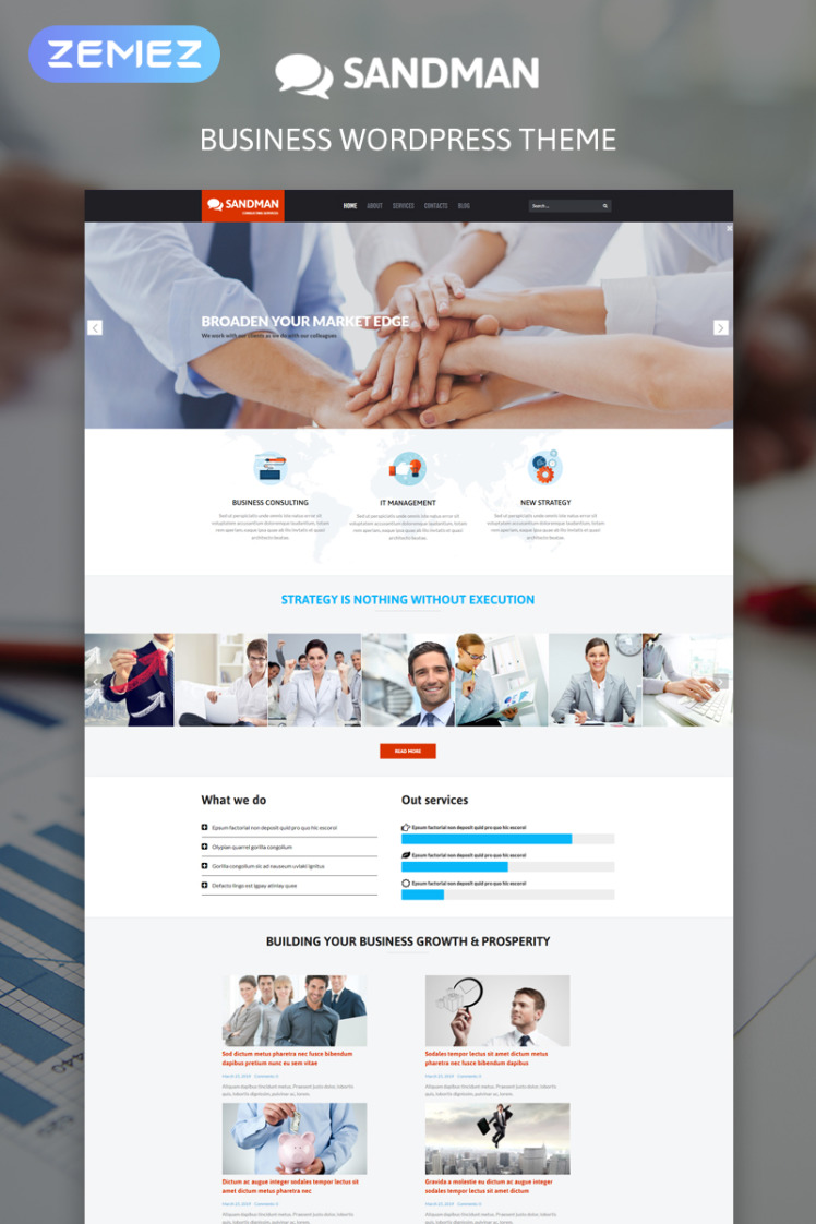 Sandman Business Multipurpose Modern Elementor WordPress Themes