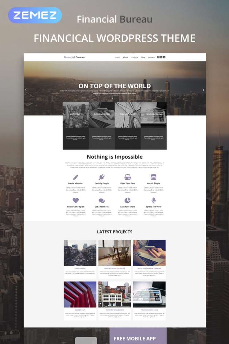 Financial Bureau Finance Multipurpose Modern Elementor WordPress Themes