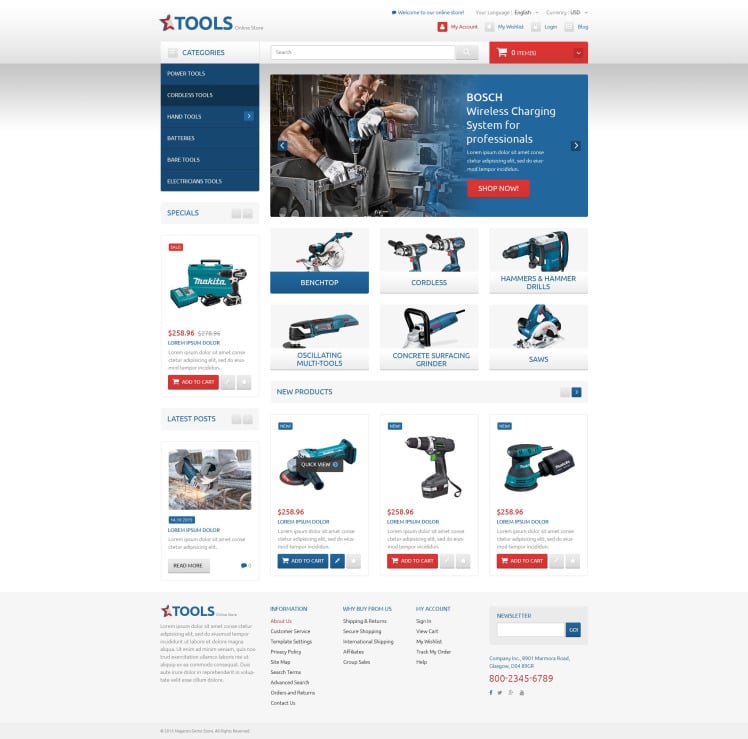 Functional Online Shop Magento Themes