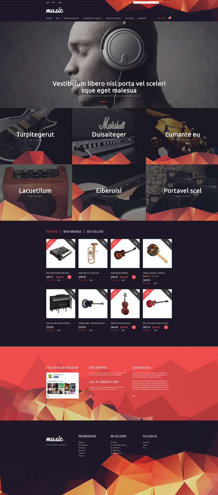 Music Store PrestaShop Themes
