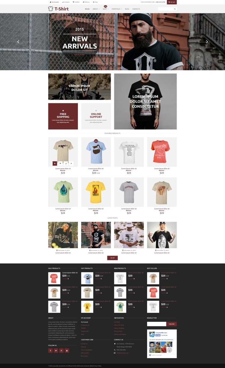 TShirt Shop WooCommerce Theme