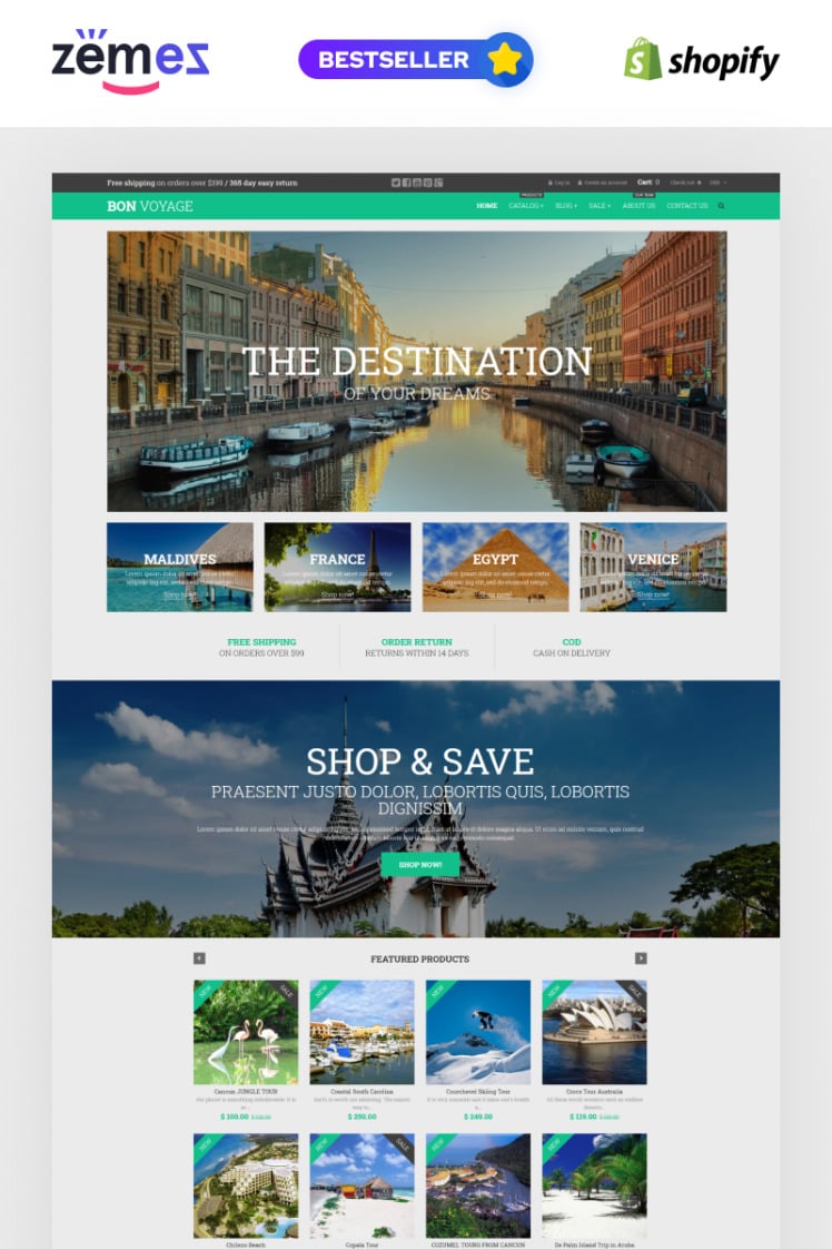 Bon Voyage Shopify Themes