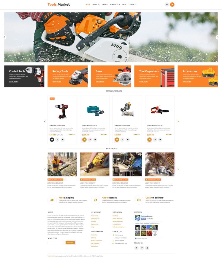 Equipment Market WooCommerce Themes