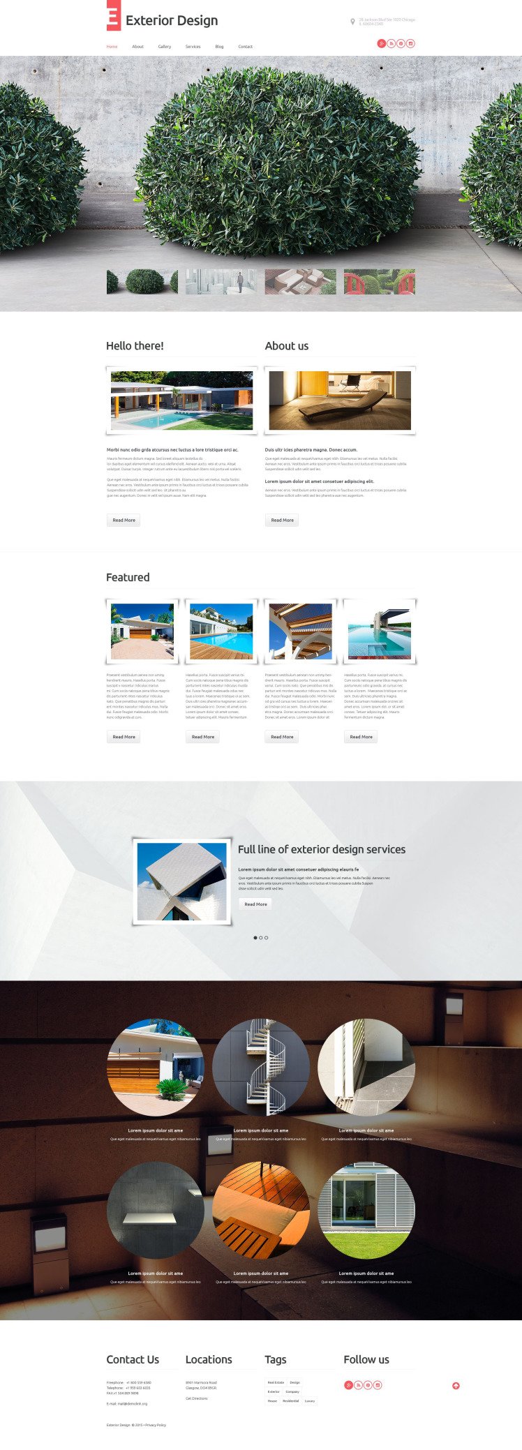 Exterior Design WordPress Themes