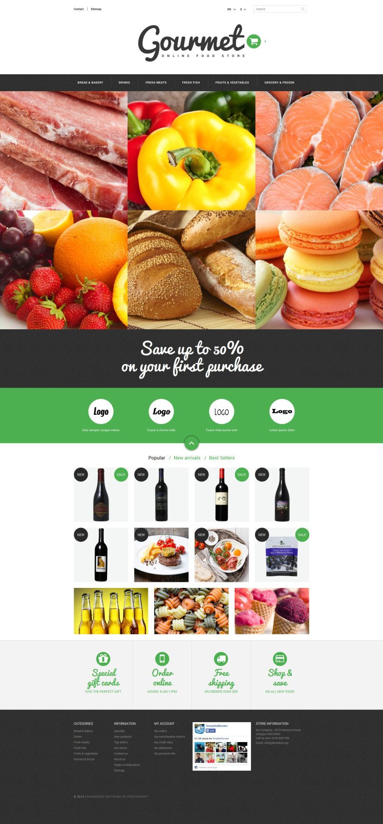 Food Shop PrestaShop Themes