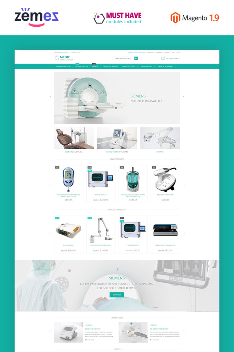 Medical Equipment Magento Themes