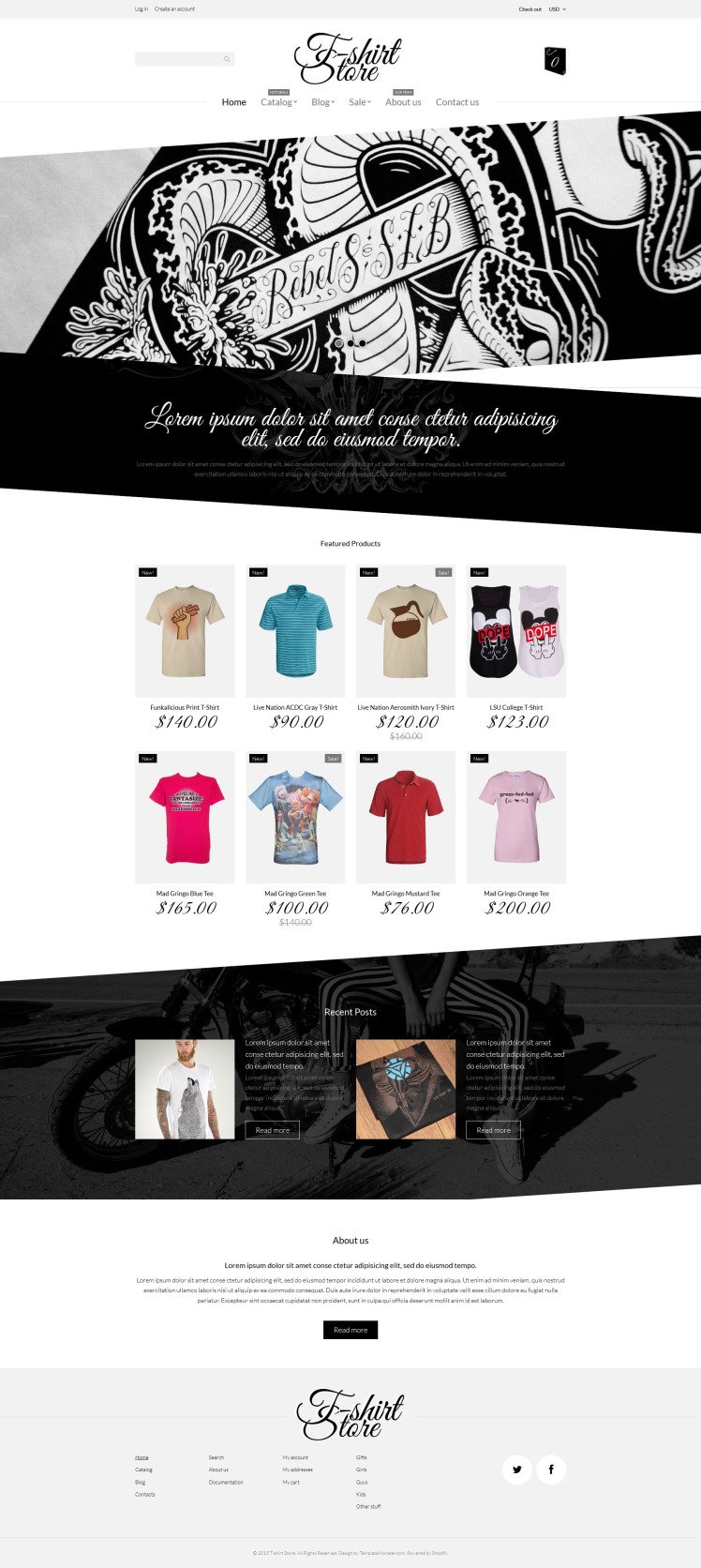 TShirt Designs Shopify Themes