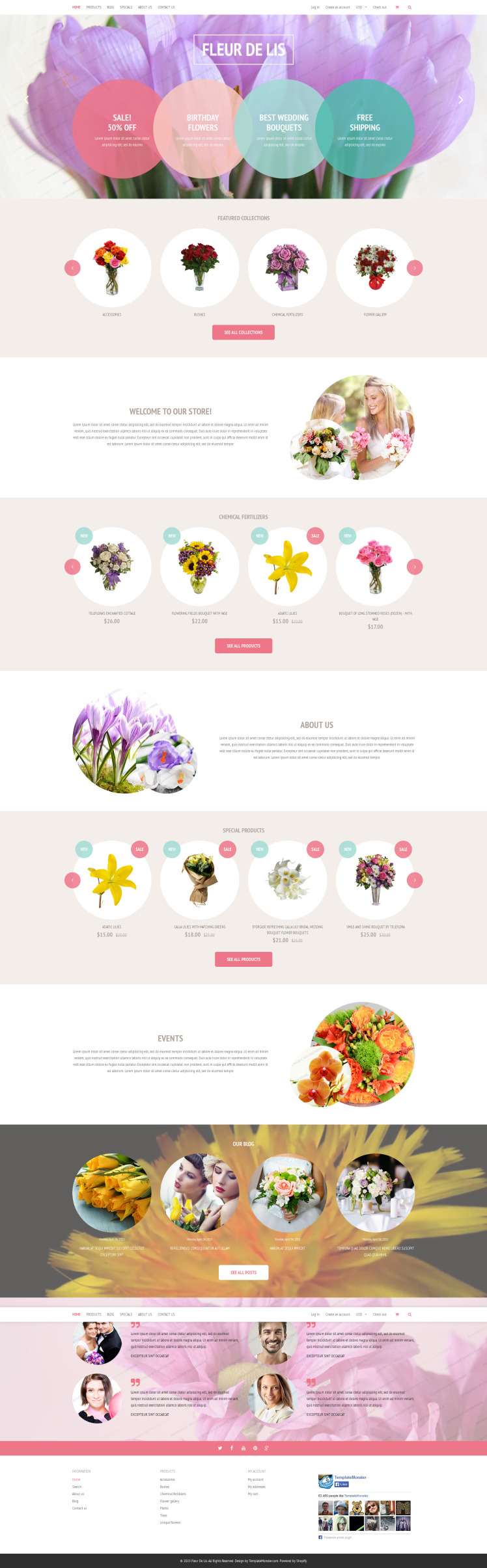 Fleur de lis Shopify Theme #53602