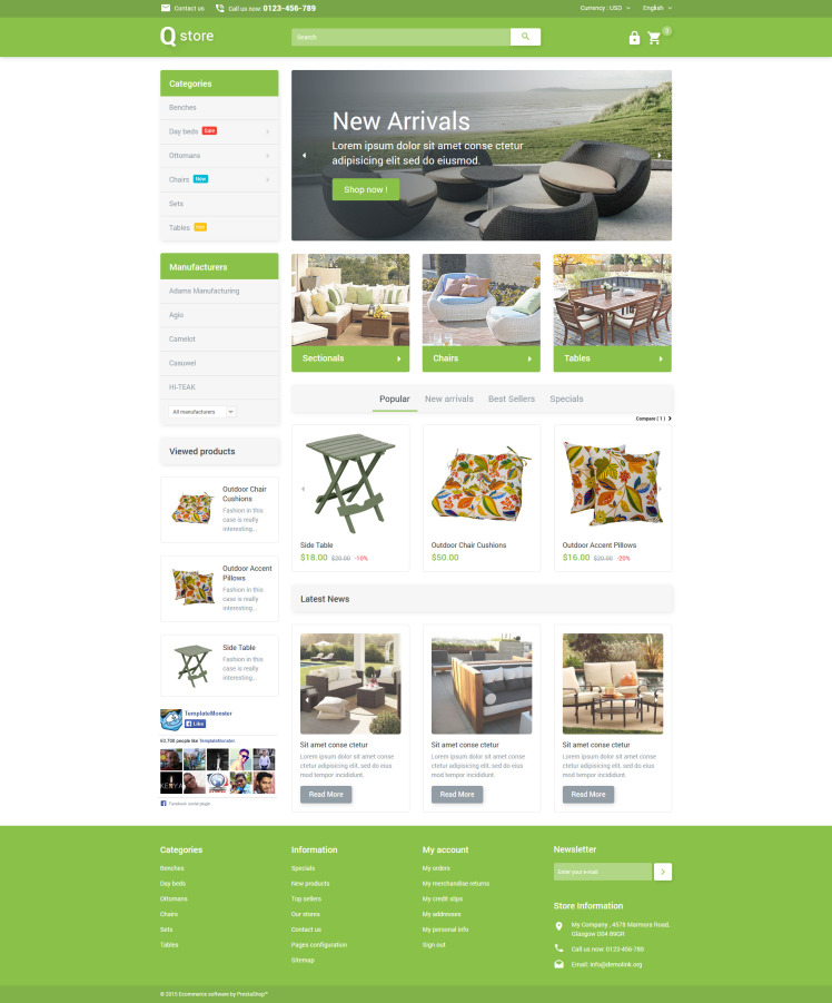 Garden Furniture PrestaShop Themes