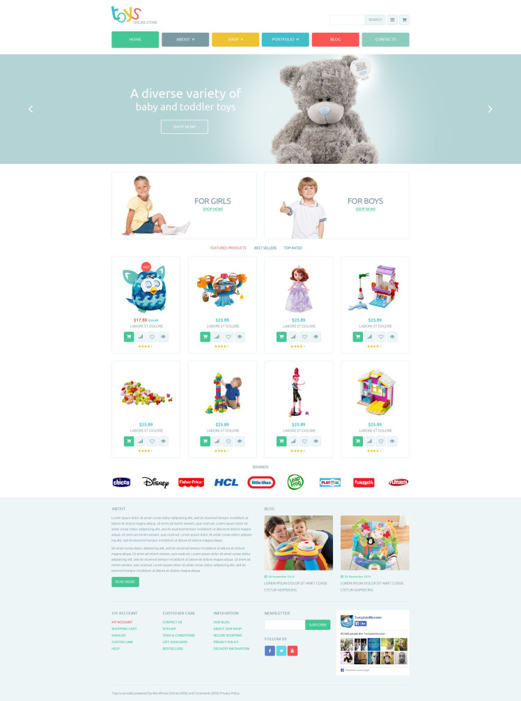 Safe Toys WooCommerce Themes