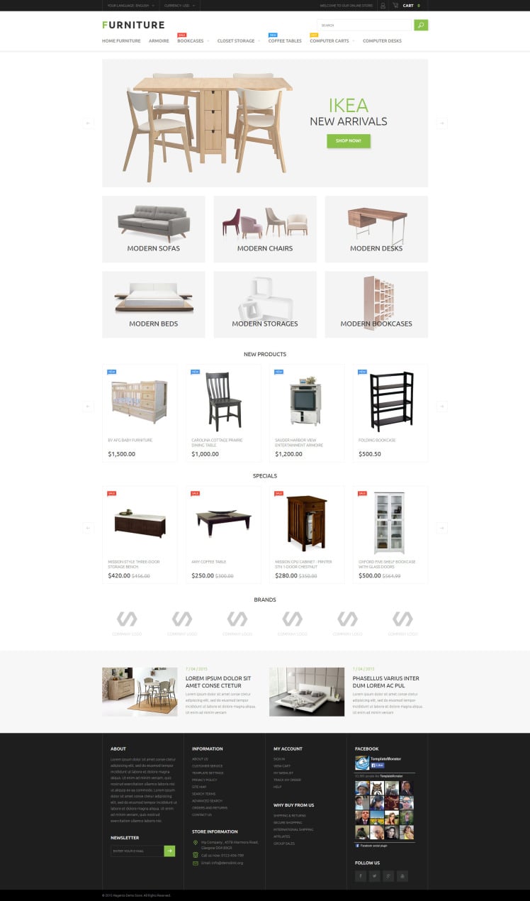 Furniture Store Magento Themes