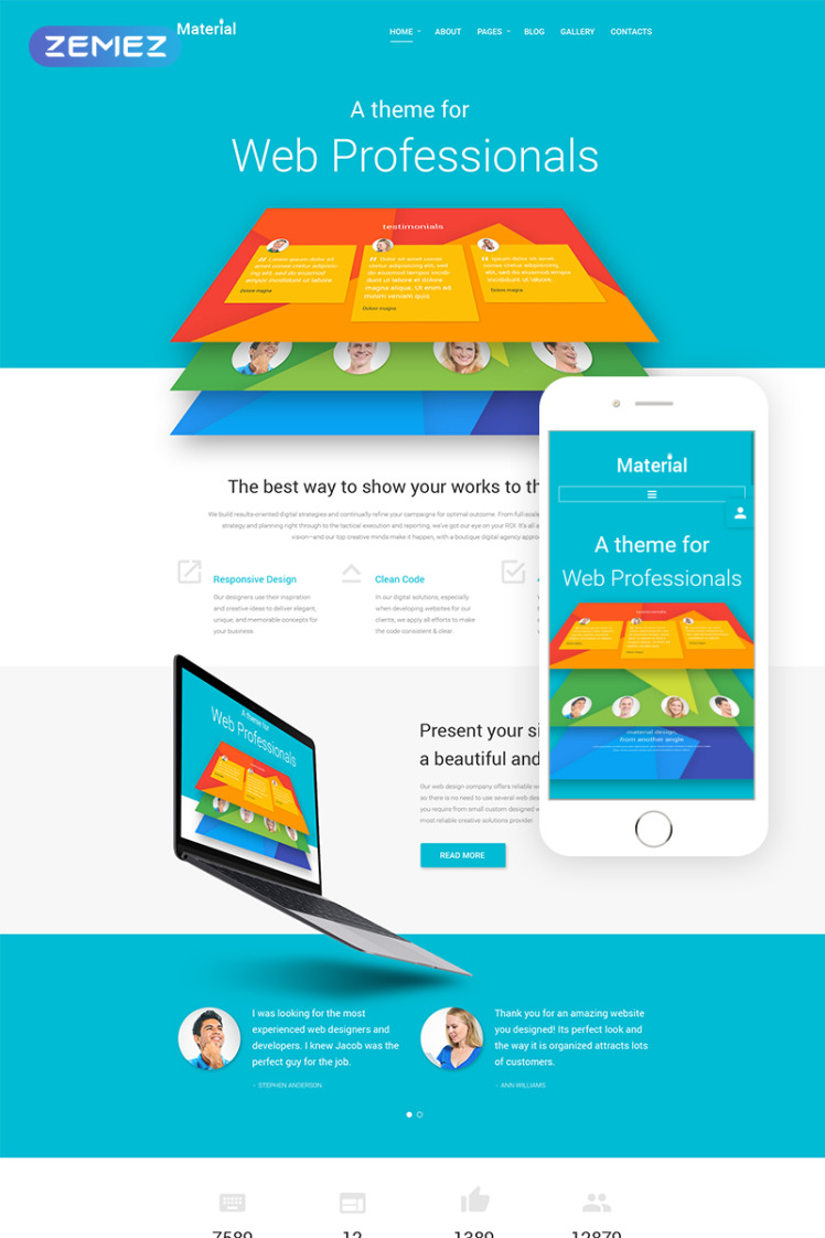 Material Joomla Templates