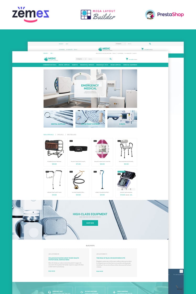 Medical Equipment PrestaShop Themes