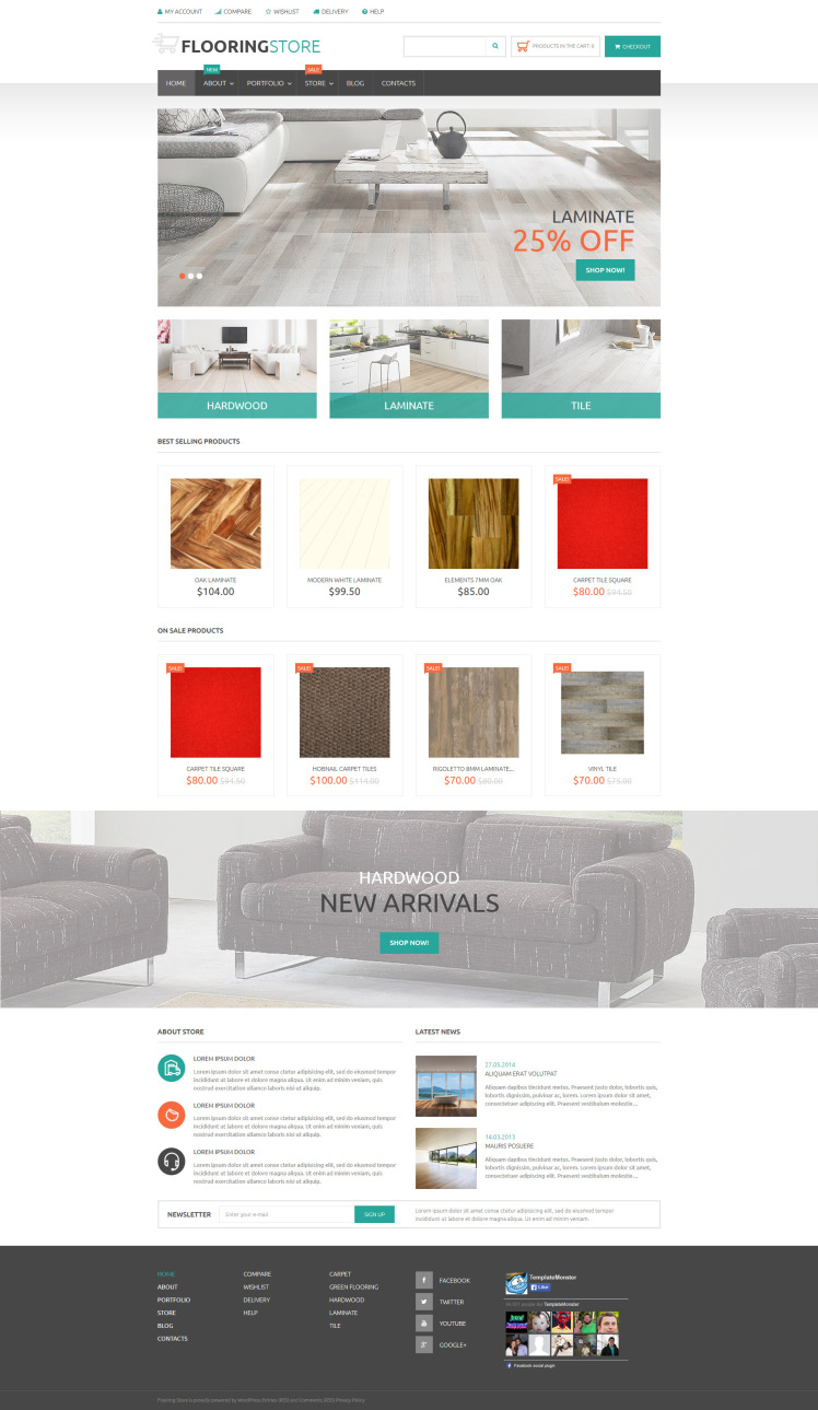 Parquet Online Store WooCommerce Theme