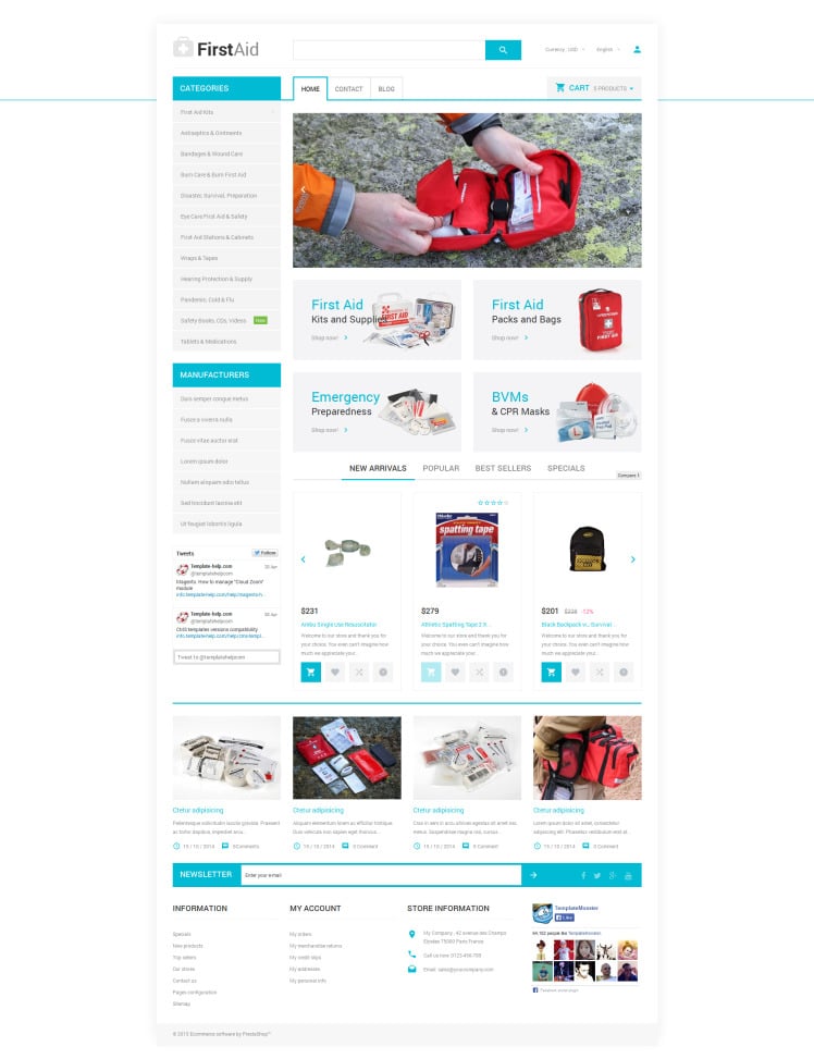 Healthcare Essentials Store PrestaShop Themes