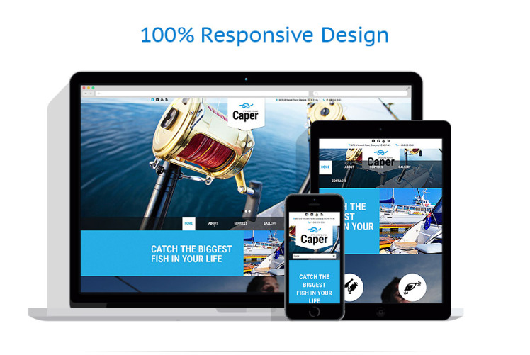 Caper Website Template #53975