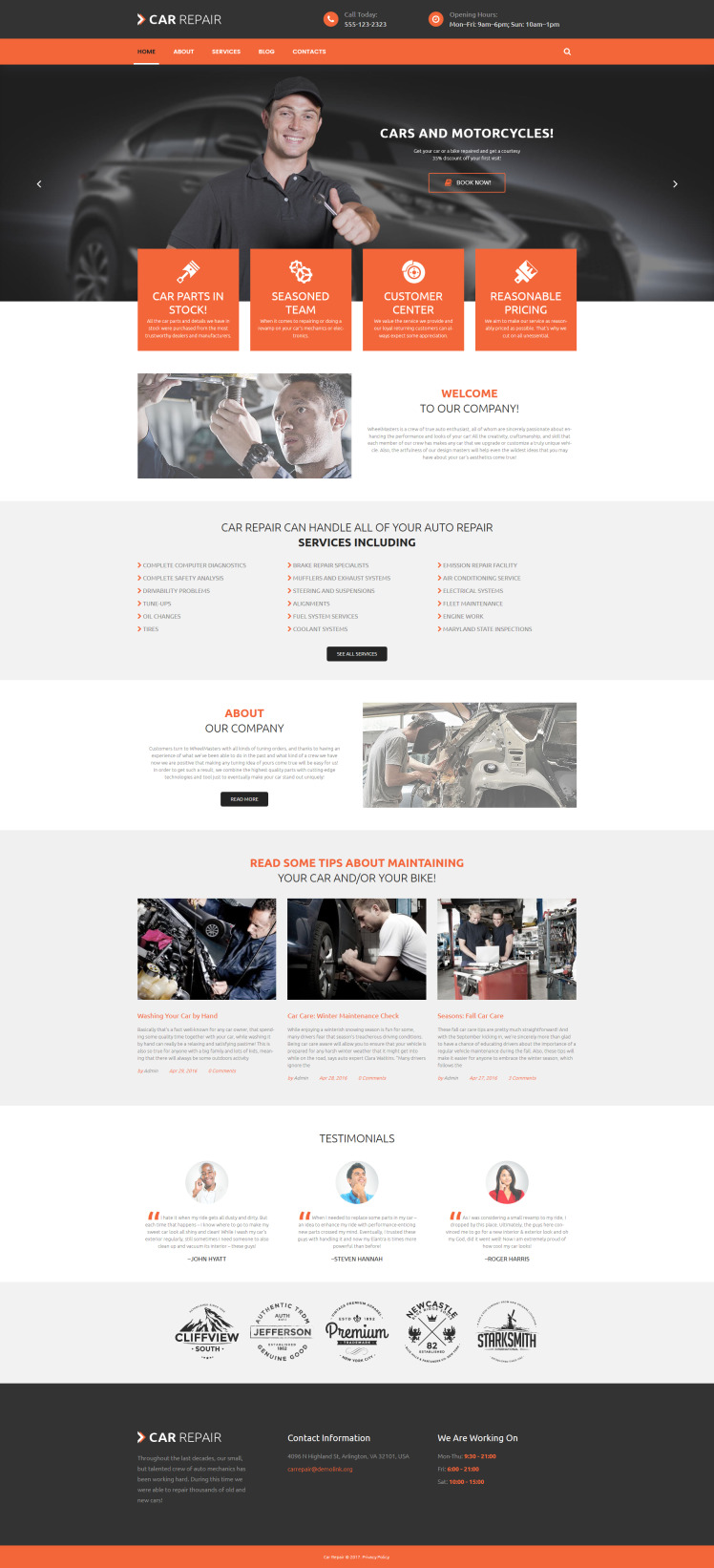 Cars and Bikes WordPress Themes