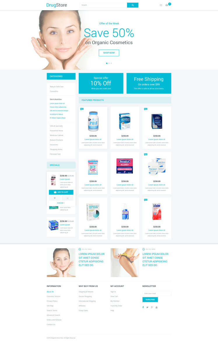 Drugstore Magento Themes