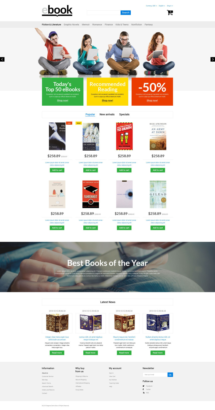 eBook PrestaShop Themes