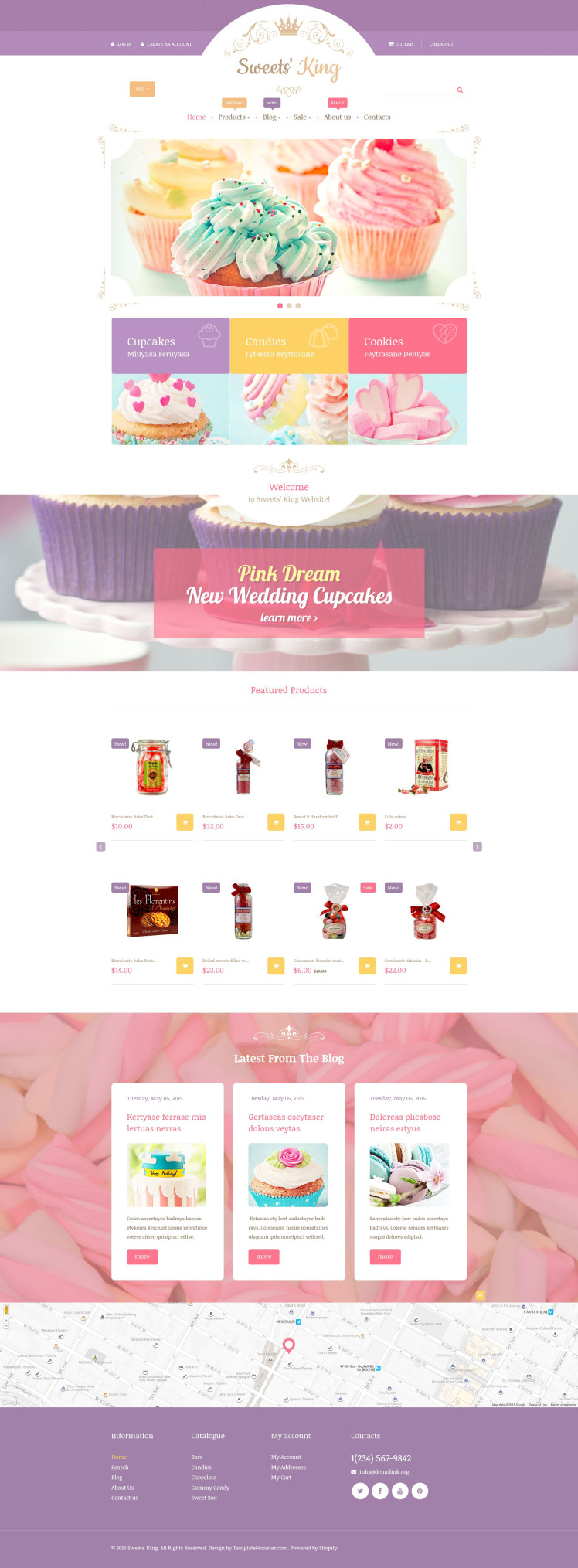 Sweet Euphoria Sweets King Online Store Shopify Theme #53922
