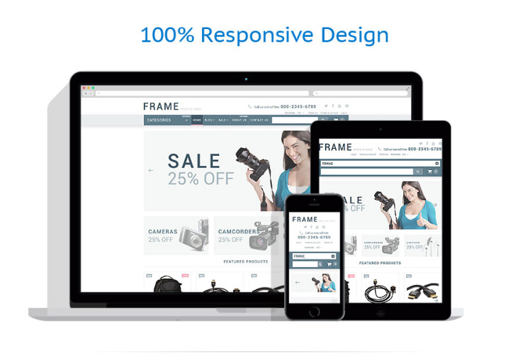Video Store Responsive Shopify Theme #54005