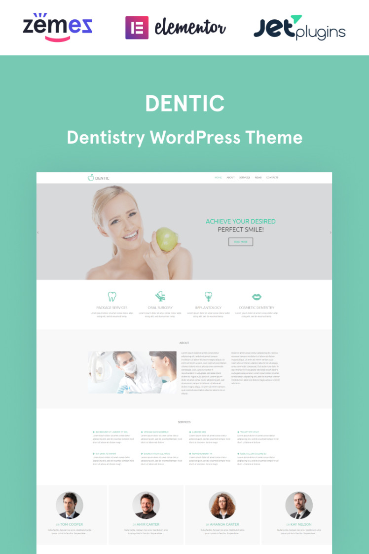 Dentic Dentistry Multipurpose Classic Elementor WordPress Themes