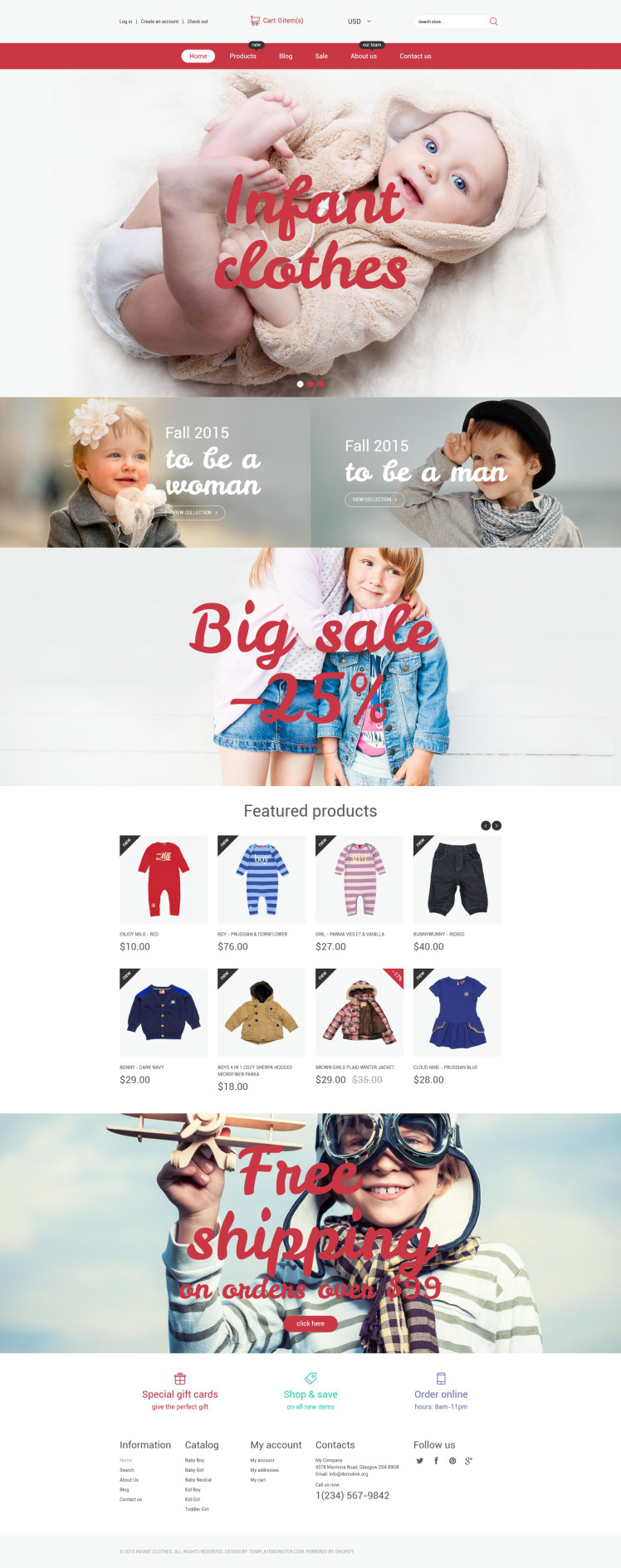 Infant Clothing Store Shopify Theme #54695