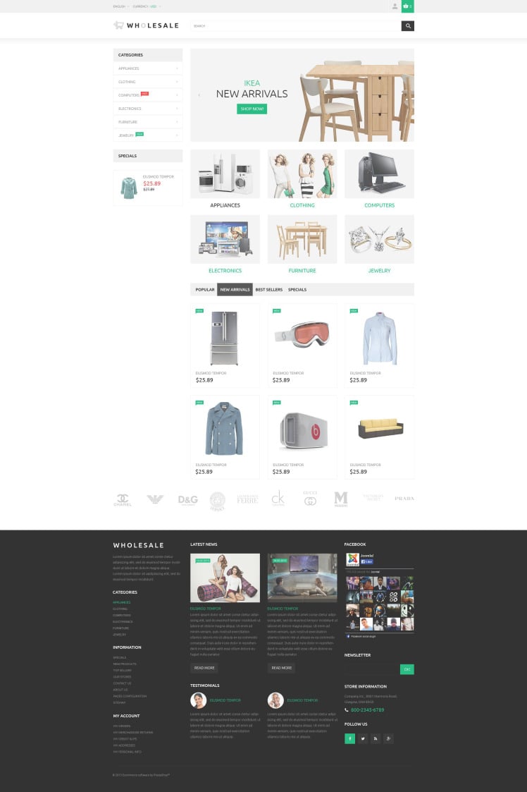 Wholesale PrestaShop Themes