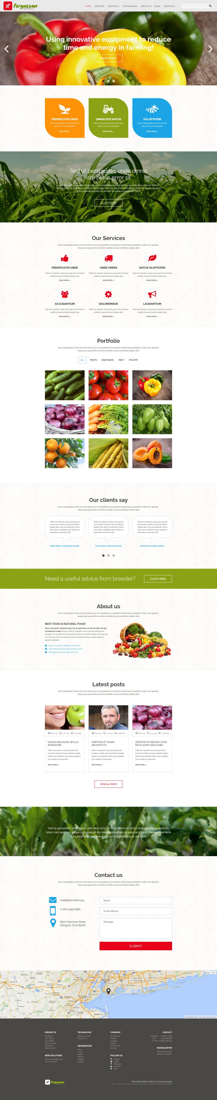 Agricultural Sector Joomla Templates
