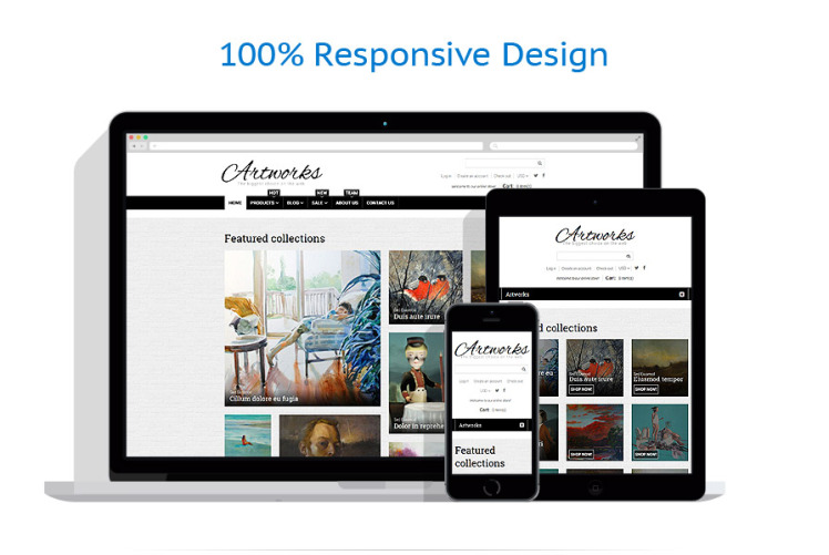 Artworks Art Responsive Shopify Theme #54787