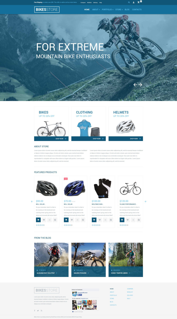 Bikes Store WooCommerce Themes