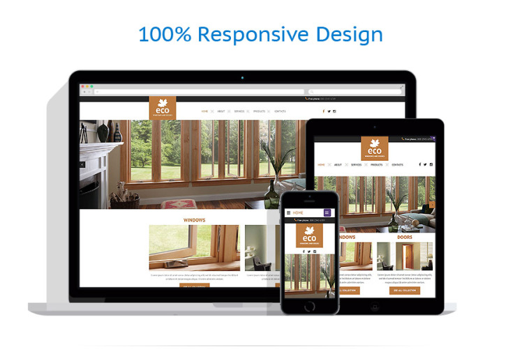 Window Responsive Website Template #54709