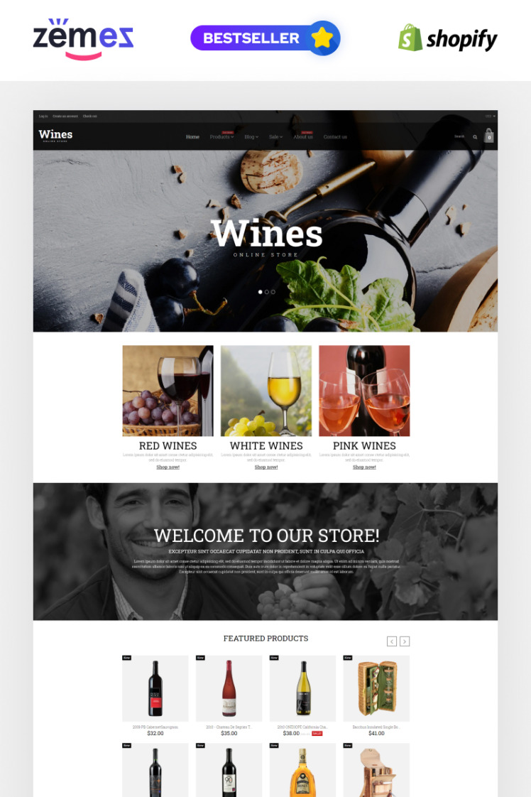 Wine Responsive Shopify Theme