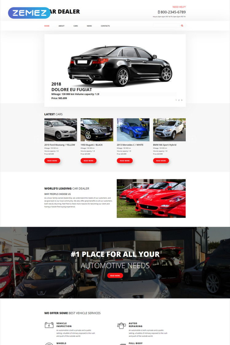 Car Dealer Car Dealer Clean Joomla Templates