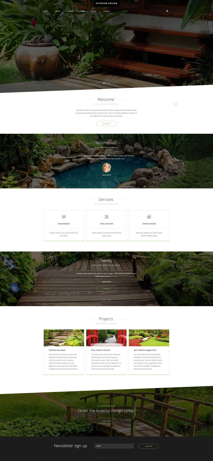 Exterior Design Joomla Templates