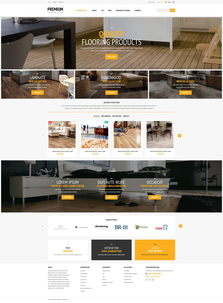 Flooring Store PrestaShop Themes