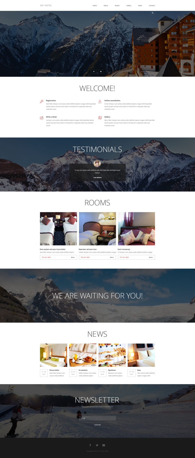 Hotels and Motels Joomla Templates