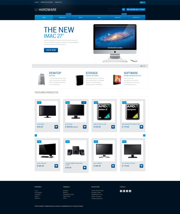 Computer Store and Software Shopify Theme #55072