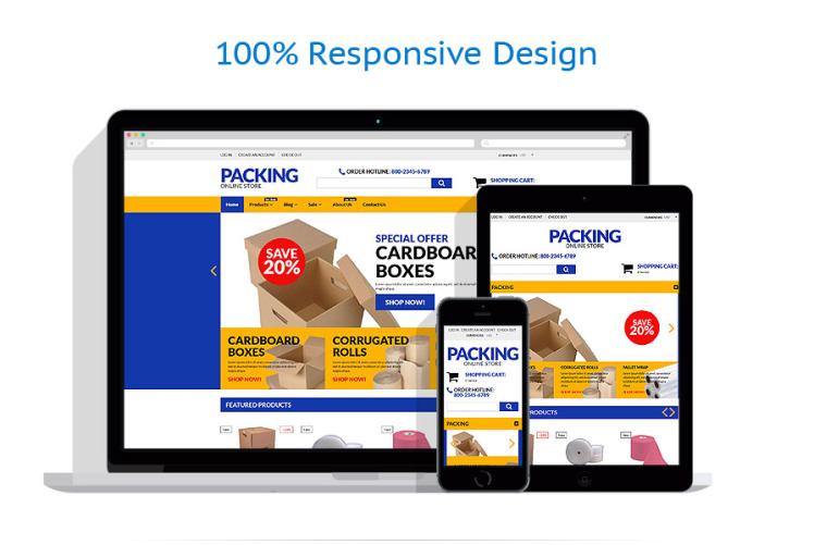 Packaging Responsive Shopify Theme #55071