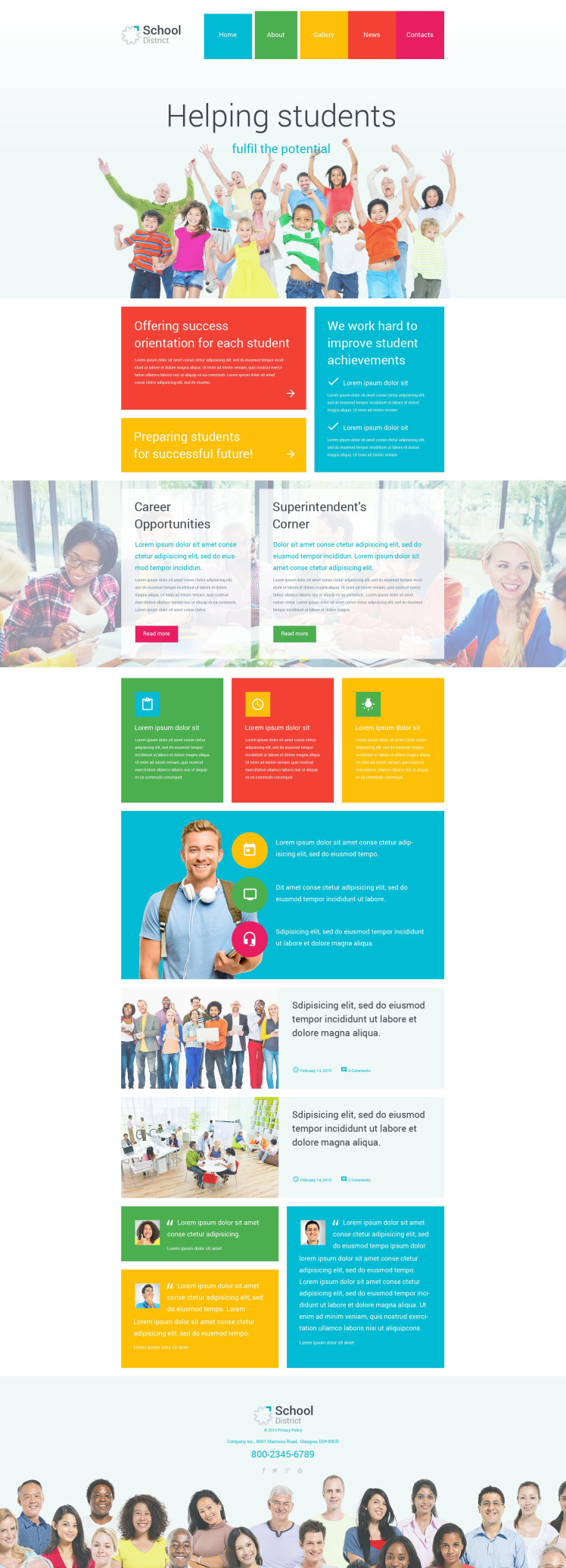 School District WordPress Themes