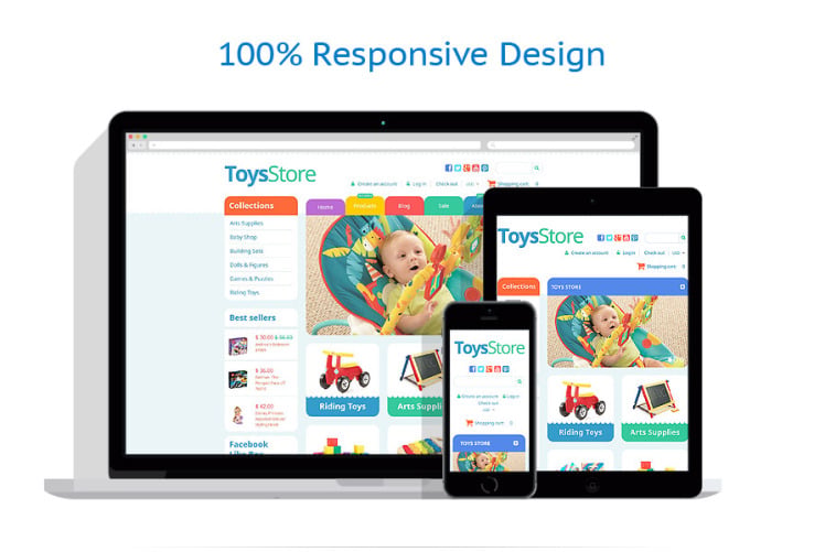 Toy Store Responsive Shopify Theme #55164
