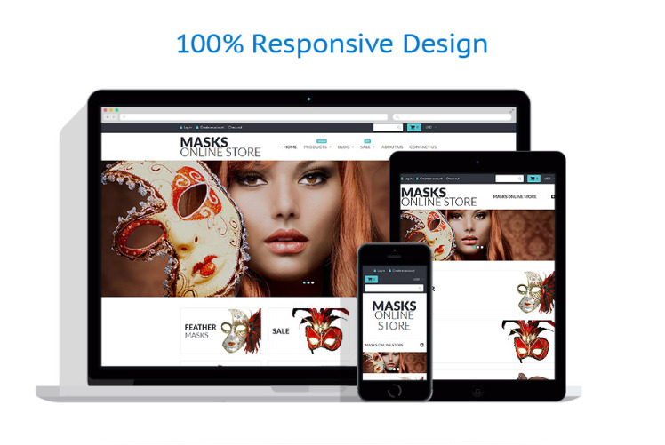 Masks Online Store Shopify Theme #55214