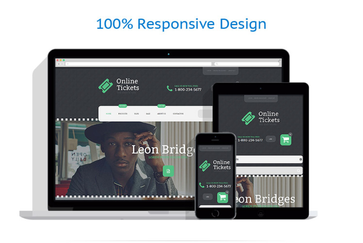 Online Tickets Shopify Theme #55234