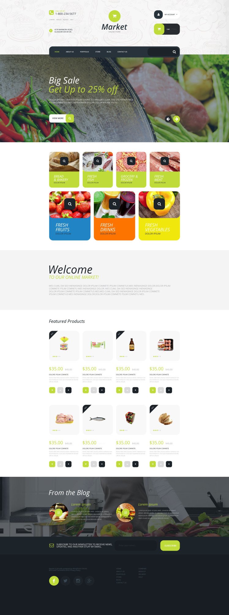 Supermarket WooCommerce Themes
