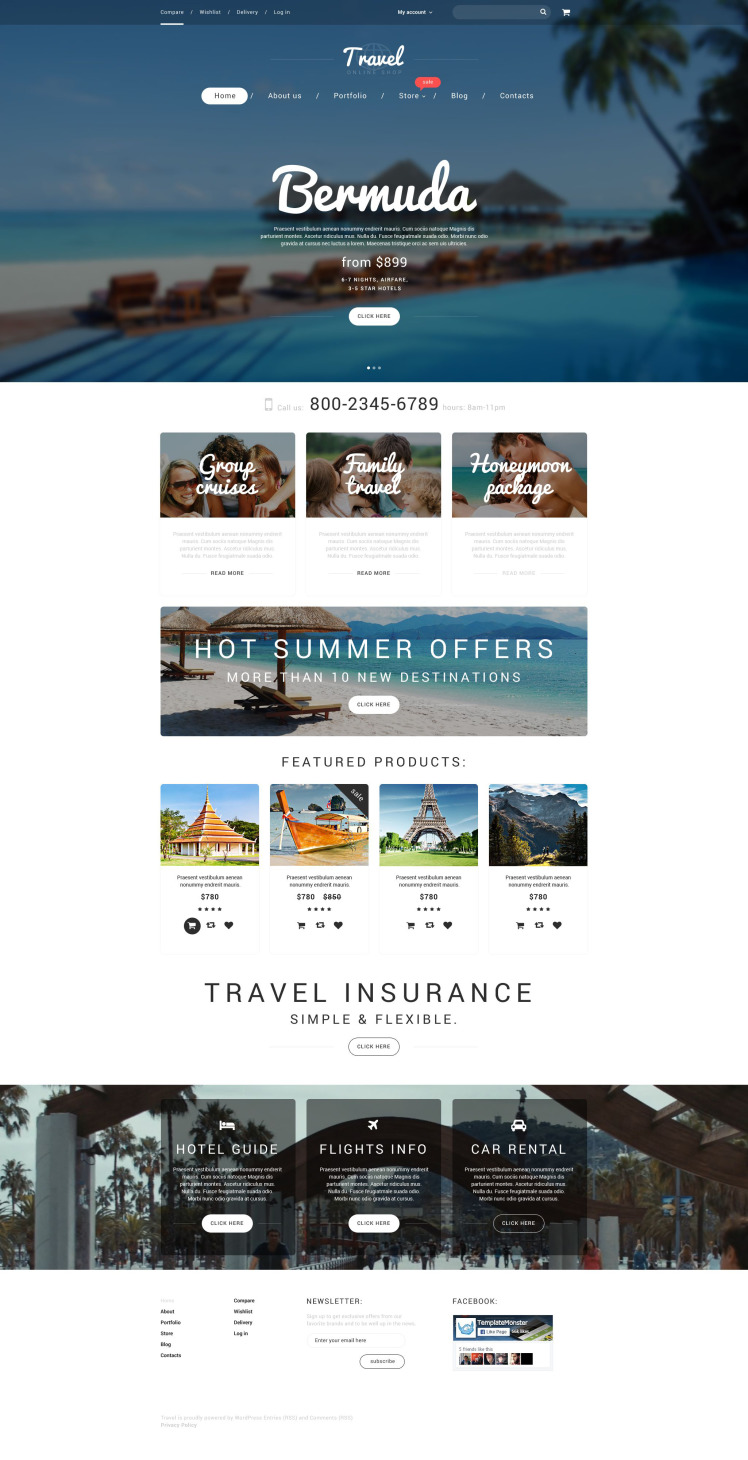 Vacation Agency WooCommerce Theme