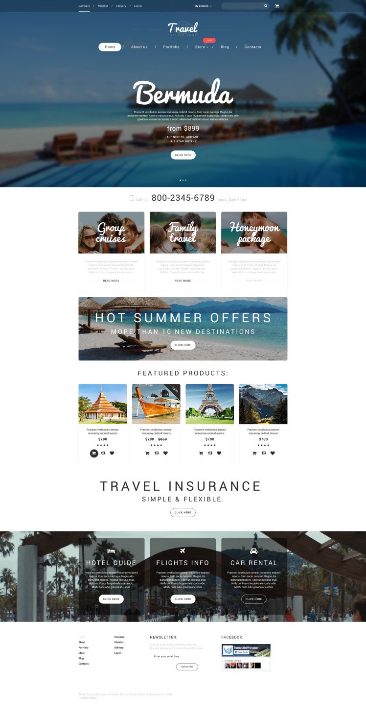 Vacation Agency WooCommerce Themes