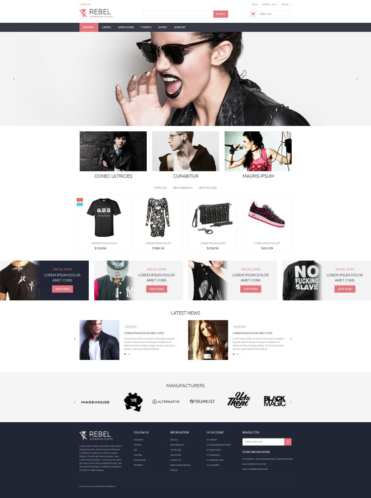 Rebel PrestaShop Themes
